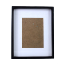Wholesale custom high quality 11*14 wood black matted to fit 5*7 inch picture thicken frame picture frame